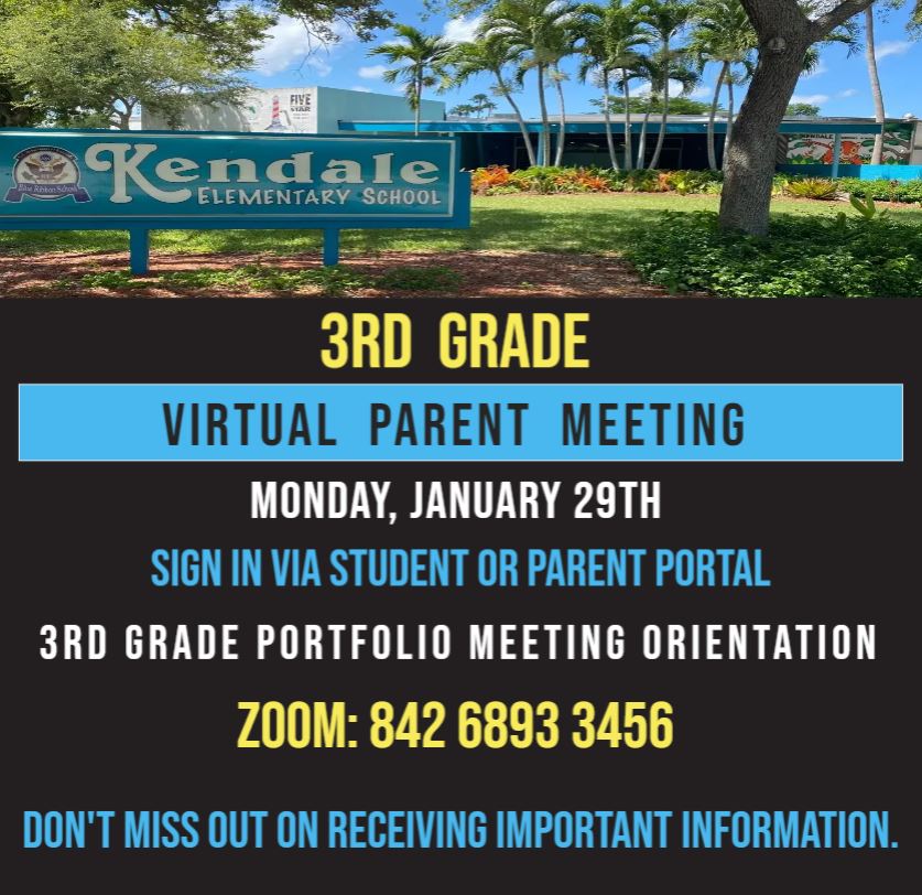 3rd Grade Virtual Parent Meeting